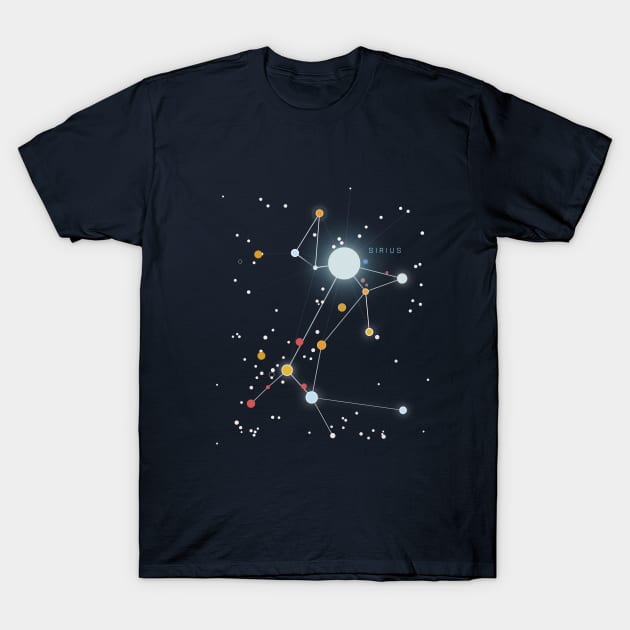 Sirius - Canis Majoris T-Shirt by Creative Avenue